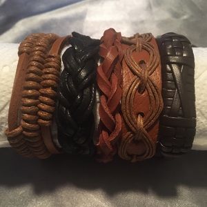 New unisex band bracelets lot of 5